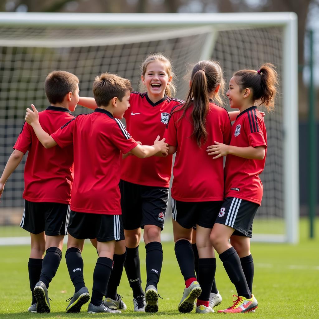 Team Celebrating a Goal