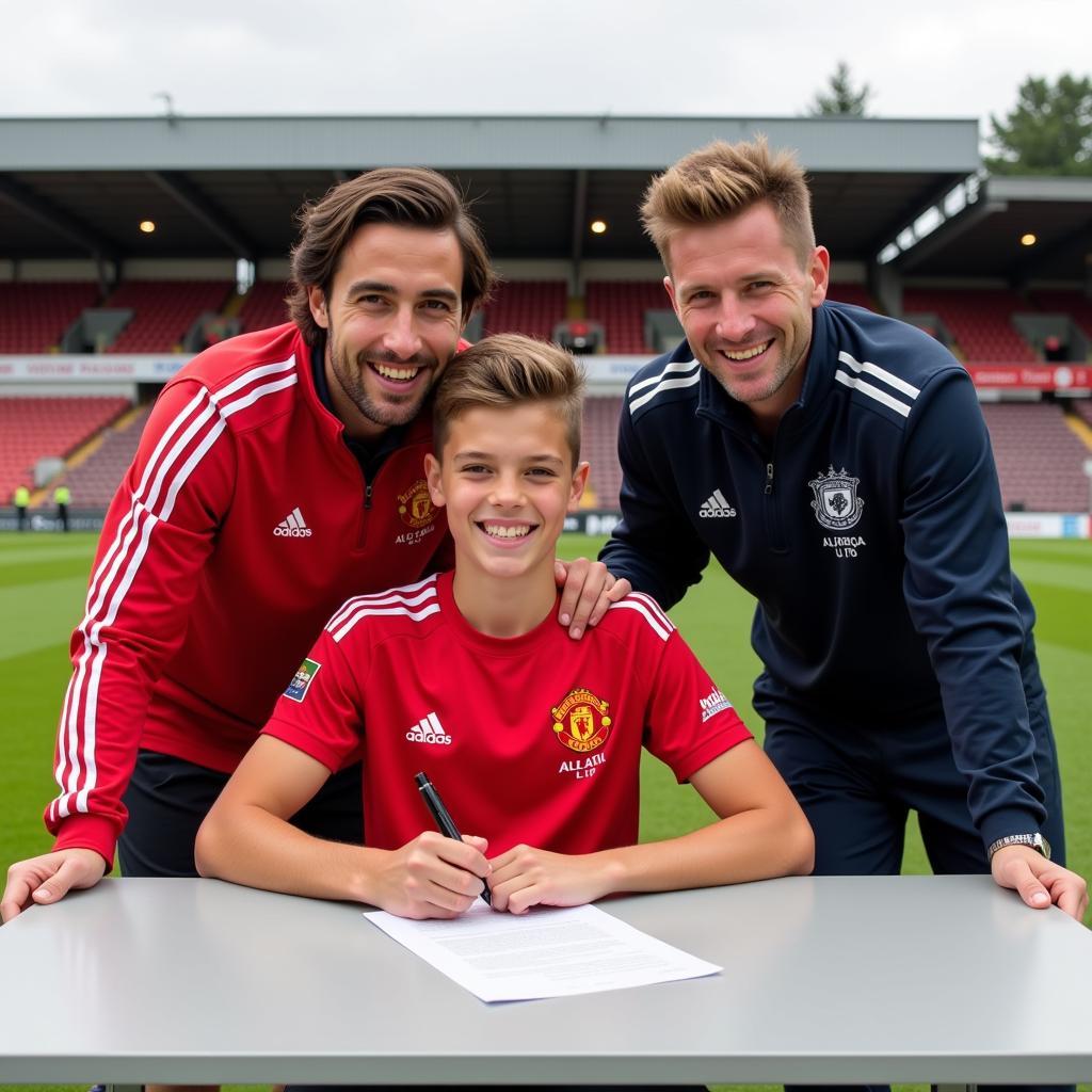 Academy graduate signs professional contract