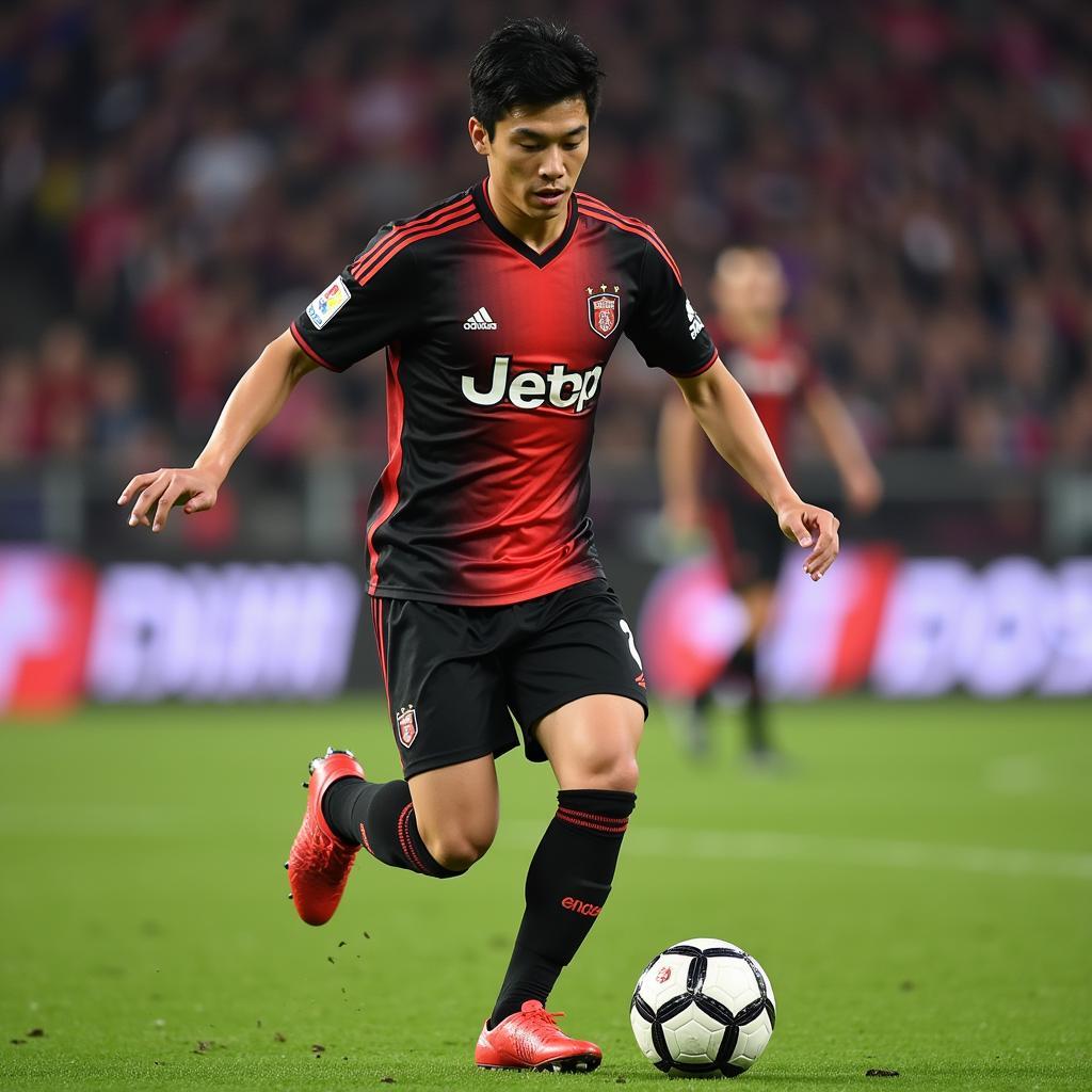 Ki Sung-yueng sporting Adidas Predator boots in a match