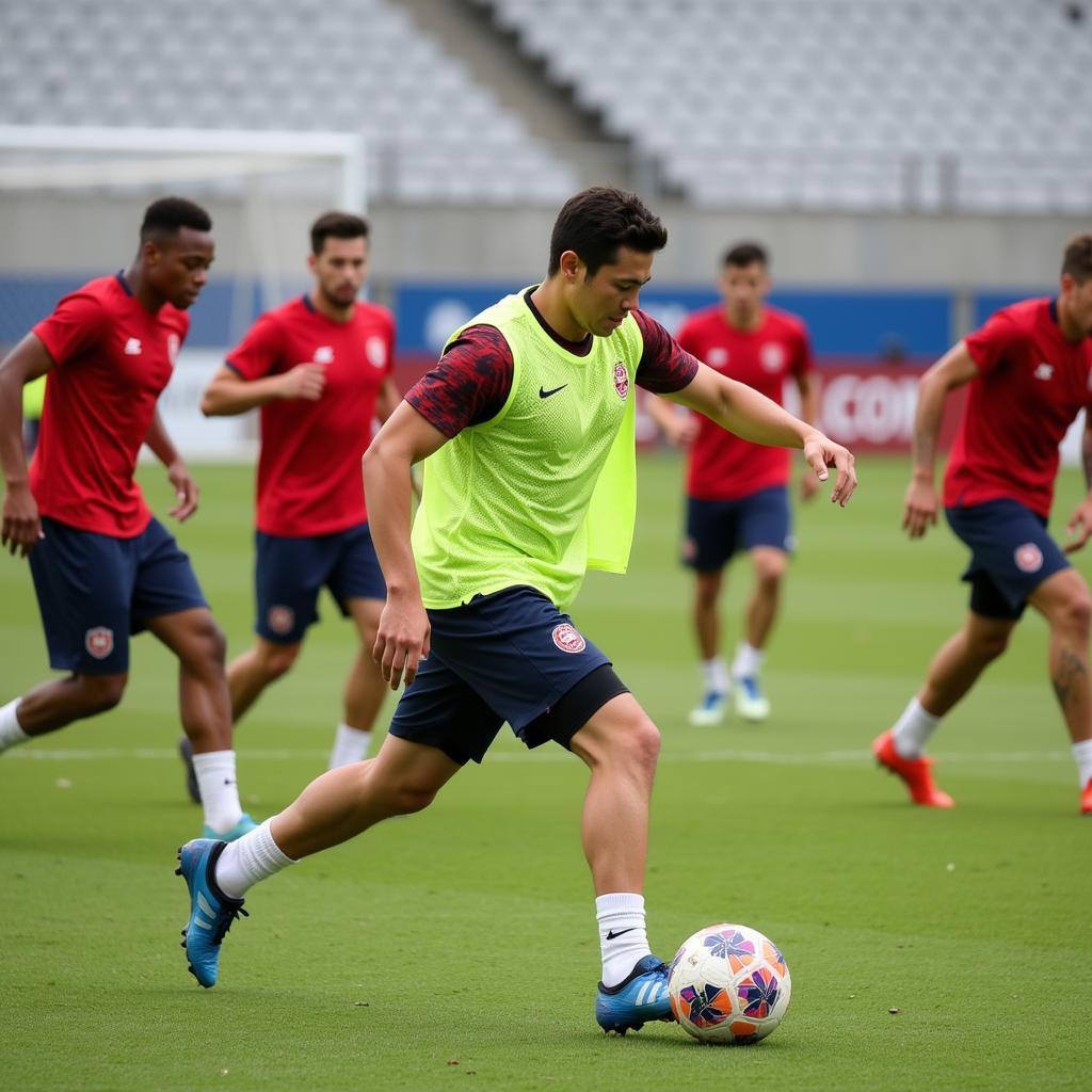 AFC U23 training session