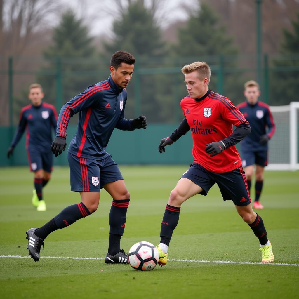 Ajax Youth Academy training session