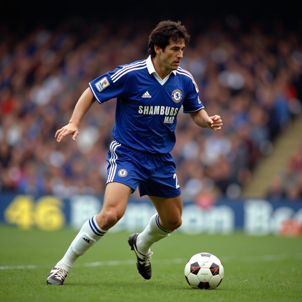 Albert Ferrer in Chelsea Jersey