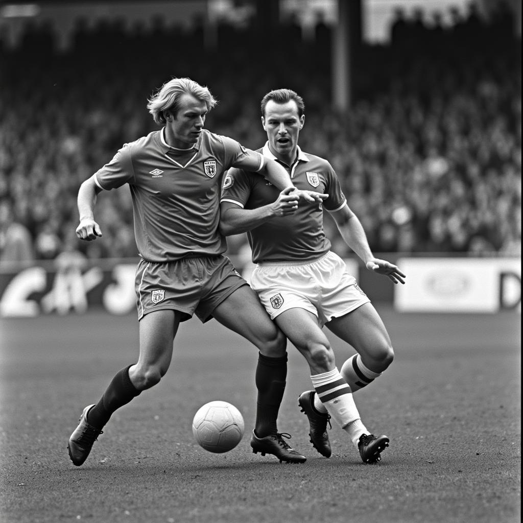 Alf Inge Haaland in action for Manchester City