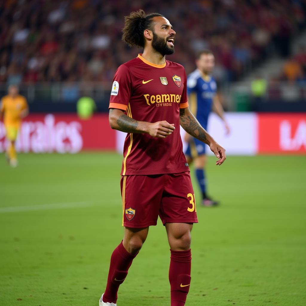 Alisson Becker during his time at AS Roma