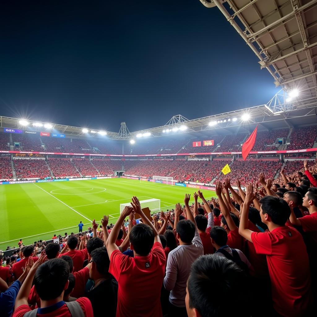 An Giang Football Fans Cheering