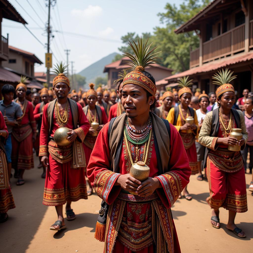 Ancestral festival procession