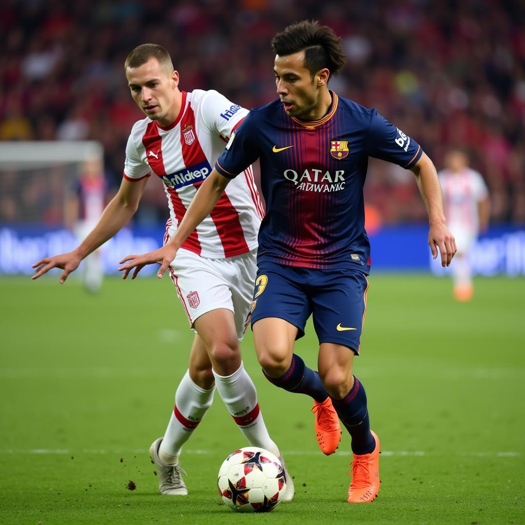 Andre Gomes showcasing his skills during a match