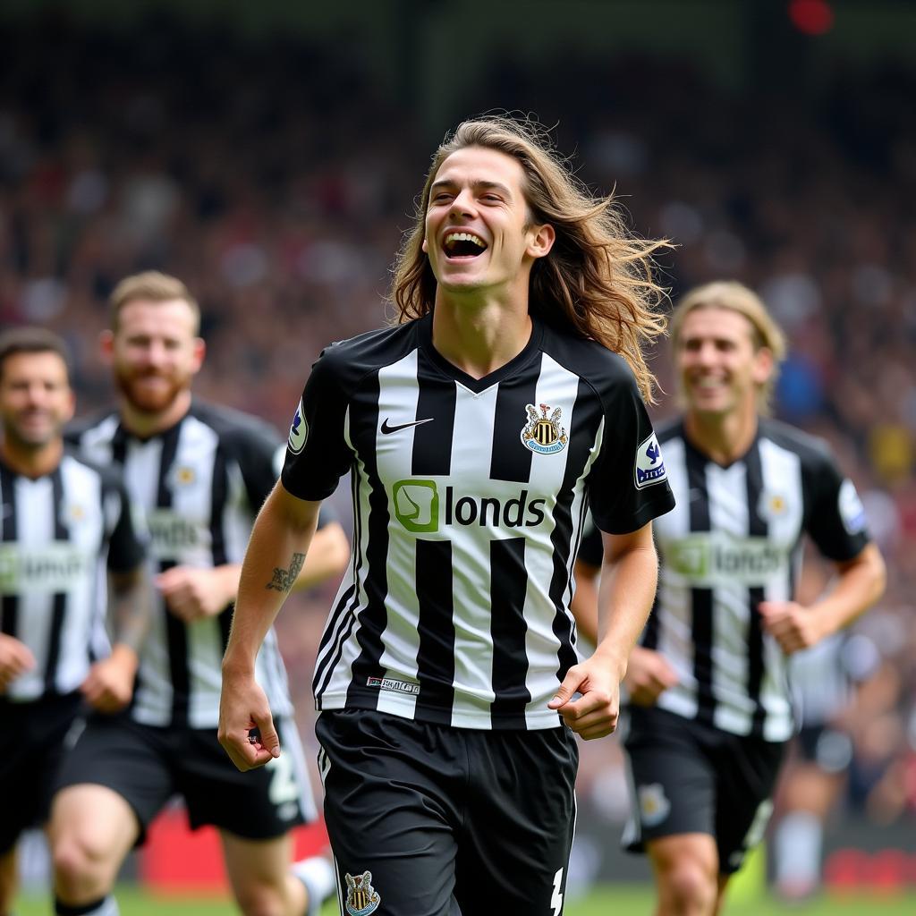 Andy Carroll during his time at Newcastle United