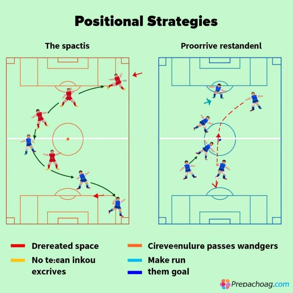 Attacking Midfielder Positioning Strategies: Examples of how attacking midfielders position themselves to create scoring opportunities and link midfield with attack.