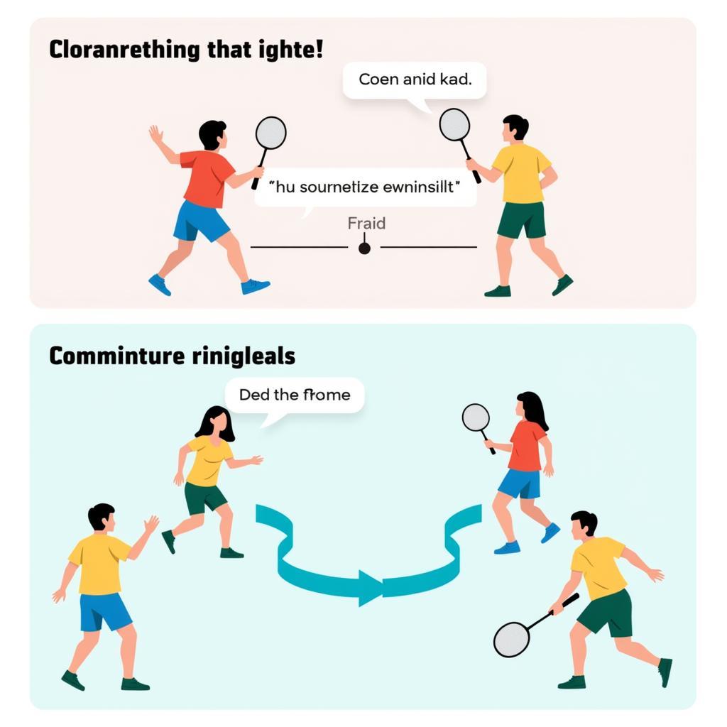 Badminton Doubles Communication & Strategy