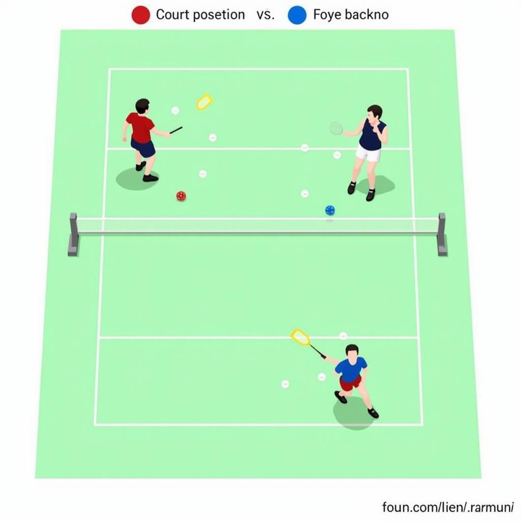 Badminton Doubles Court Positions