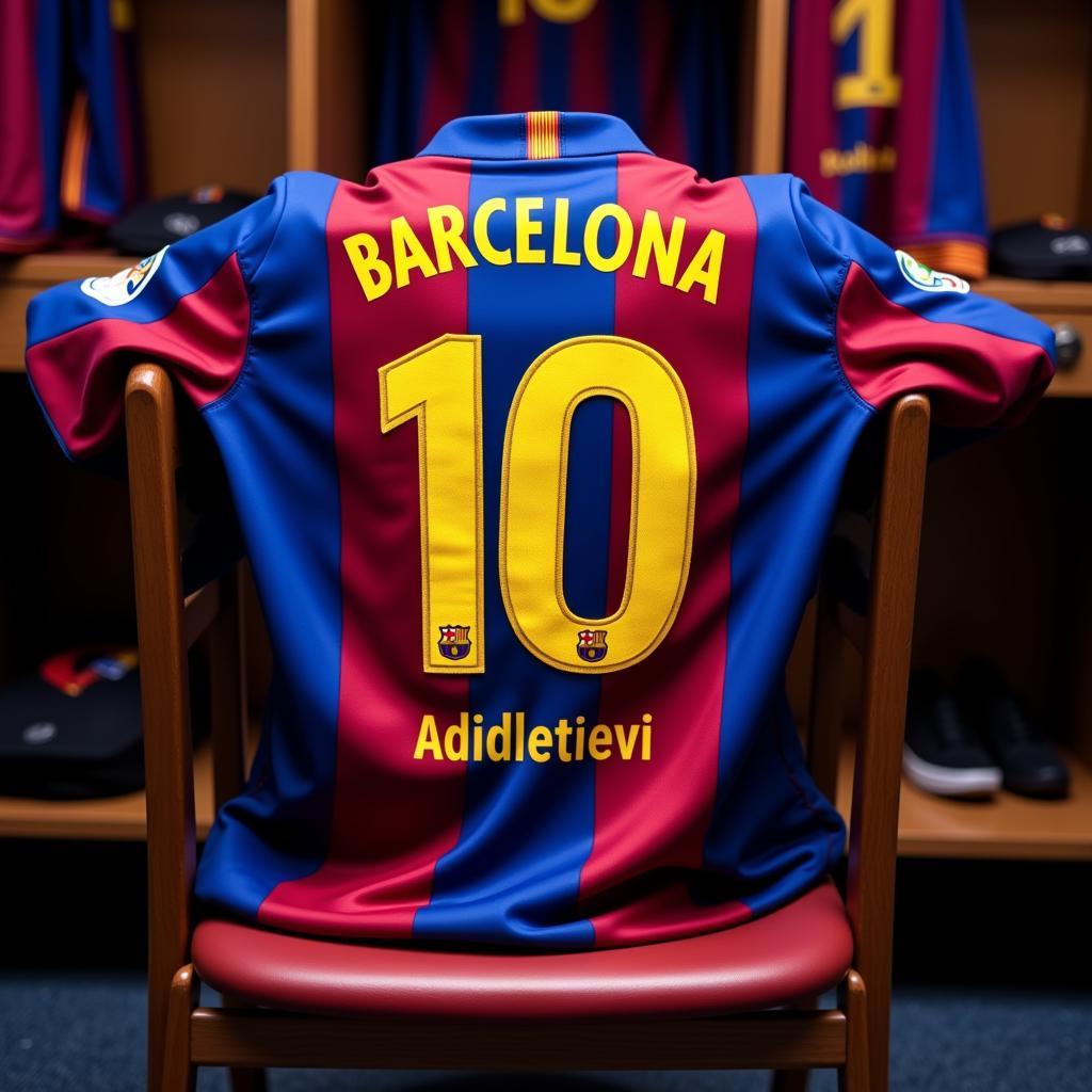 The weight of the number 10 shirt at Barcelona