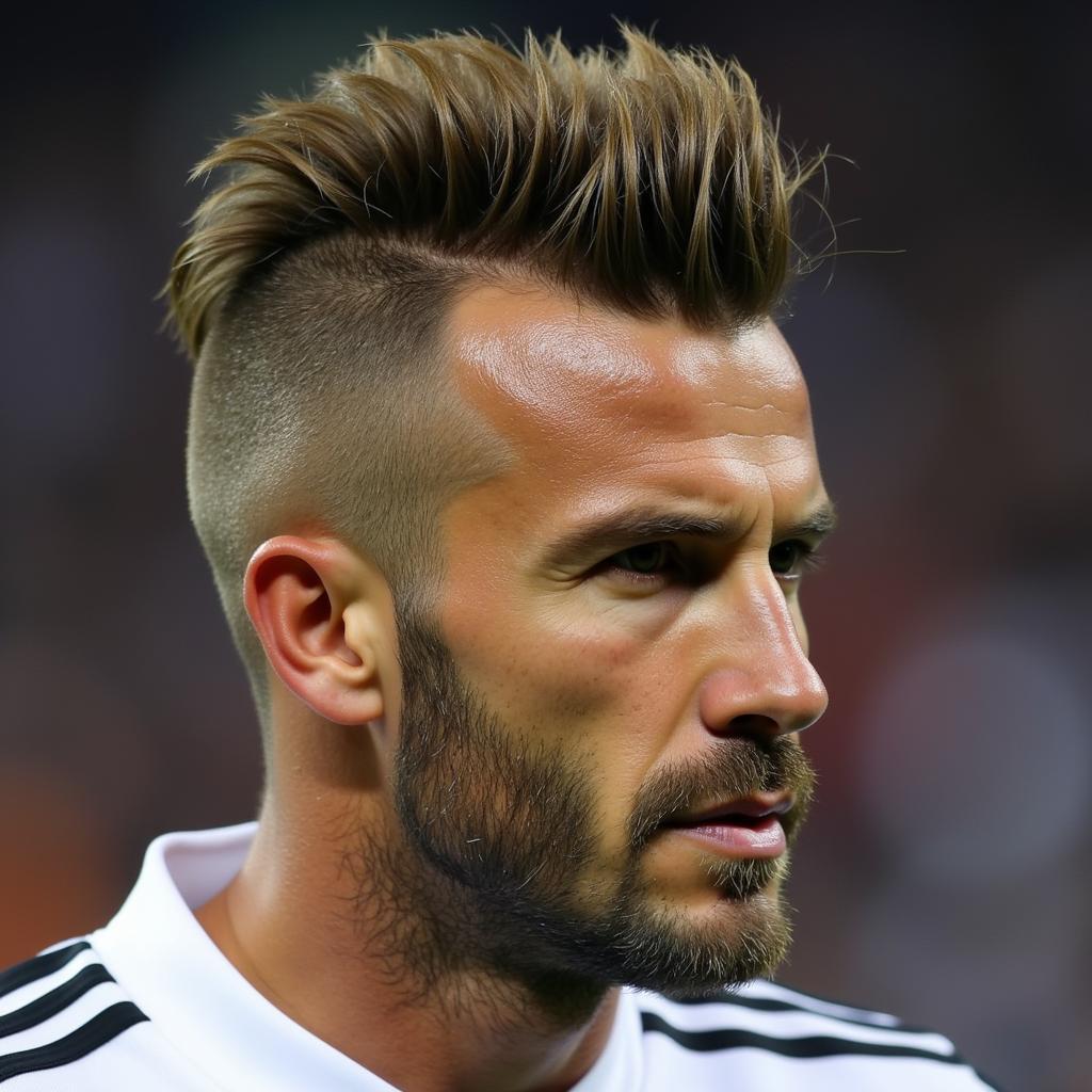 David Beckham's Iconic Mohawk Haircut