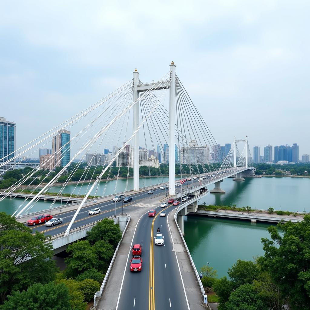 Binh Trieu Bridge in Thu Duc City