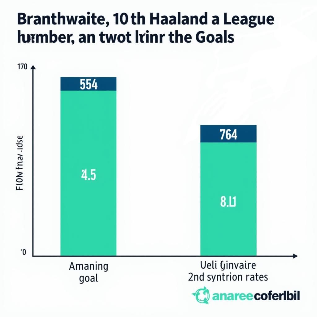 Branthwaite and Haaland Goal Comparison Chart