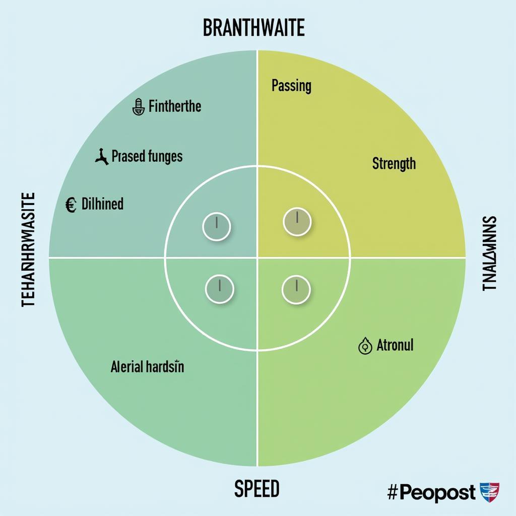 Branthwaite and Haaland Skill Comparison Radar Chart