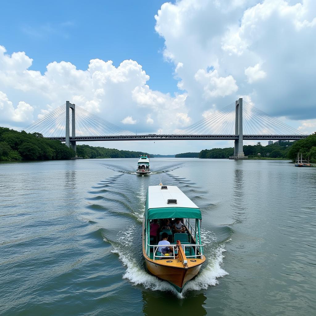 Cau Binh Thach Saigon River Boat Tour in Thu Duc