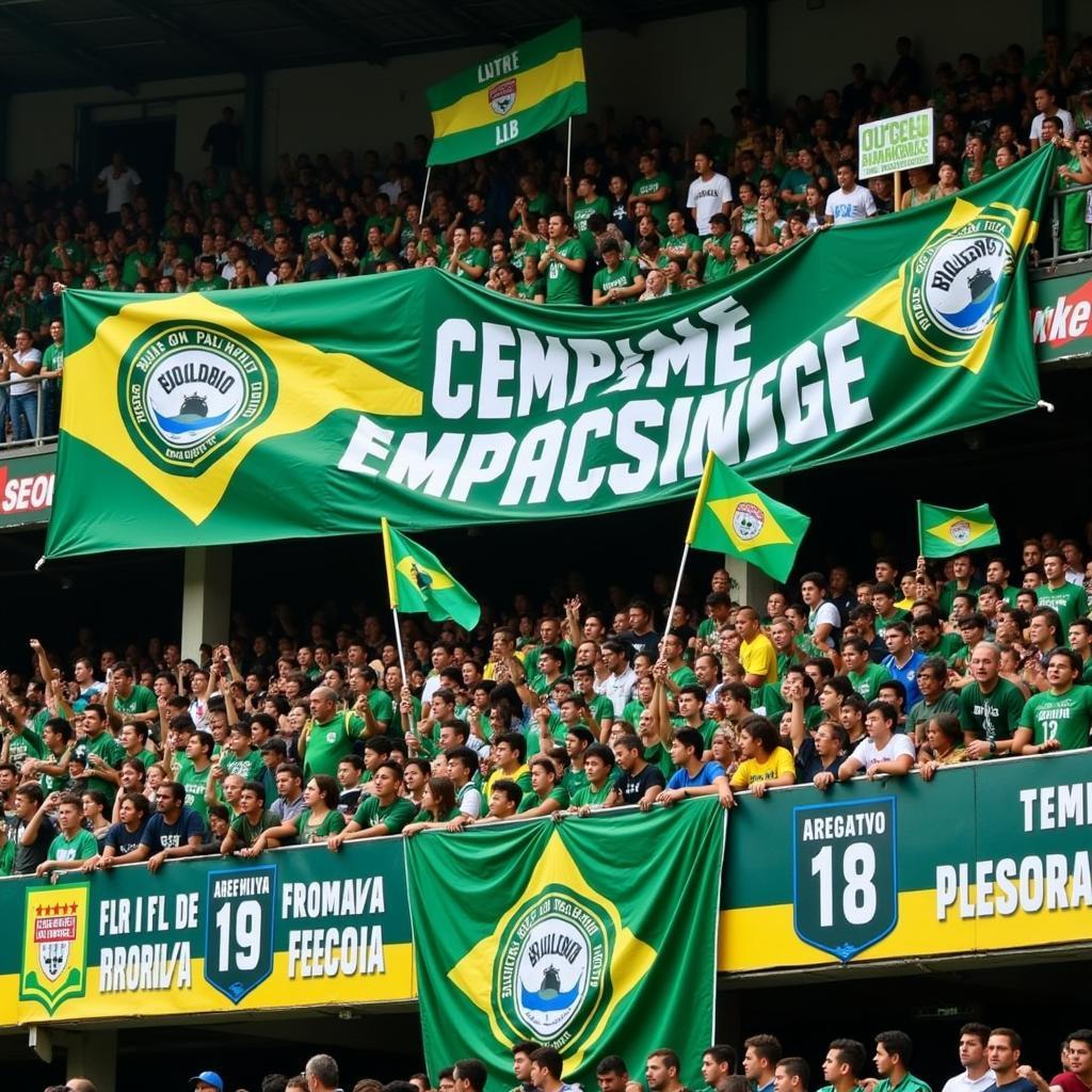 Chapecoense Fans Showing Support