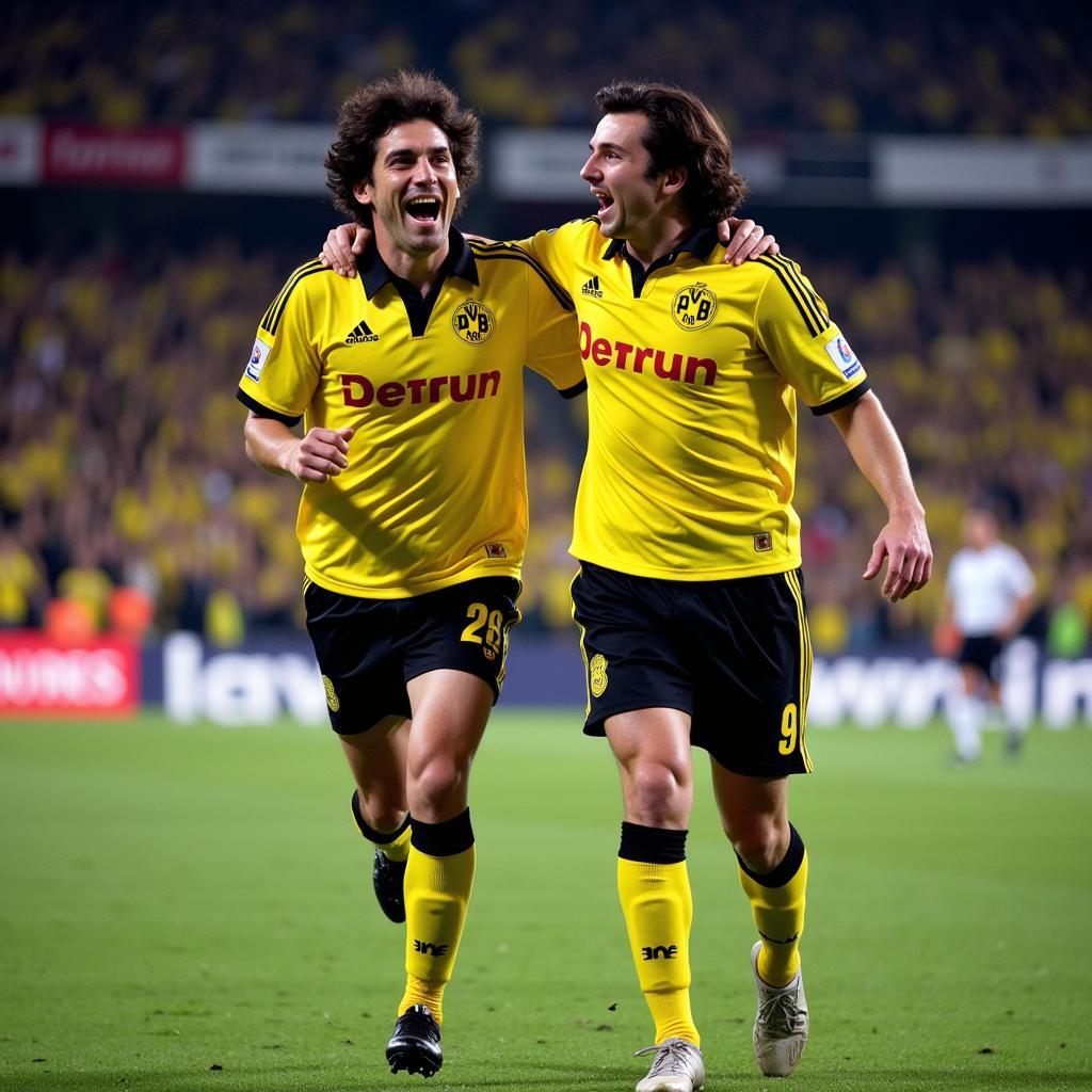 Dortmund's Striking Duo: Chapuisat and Riedle