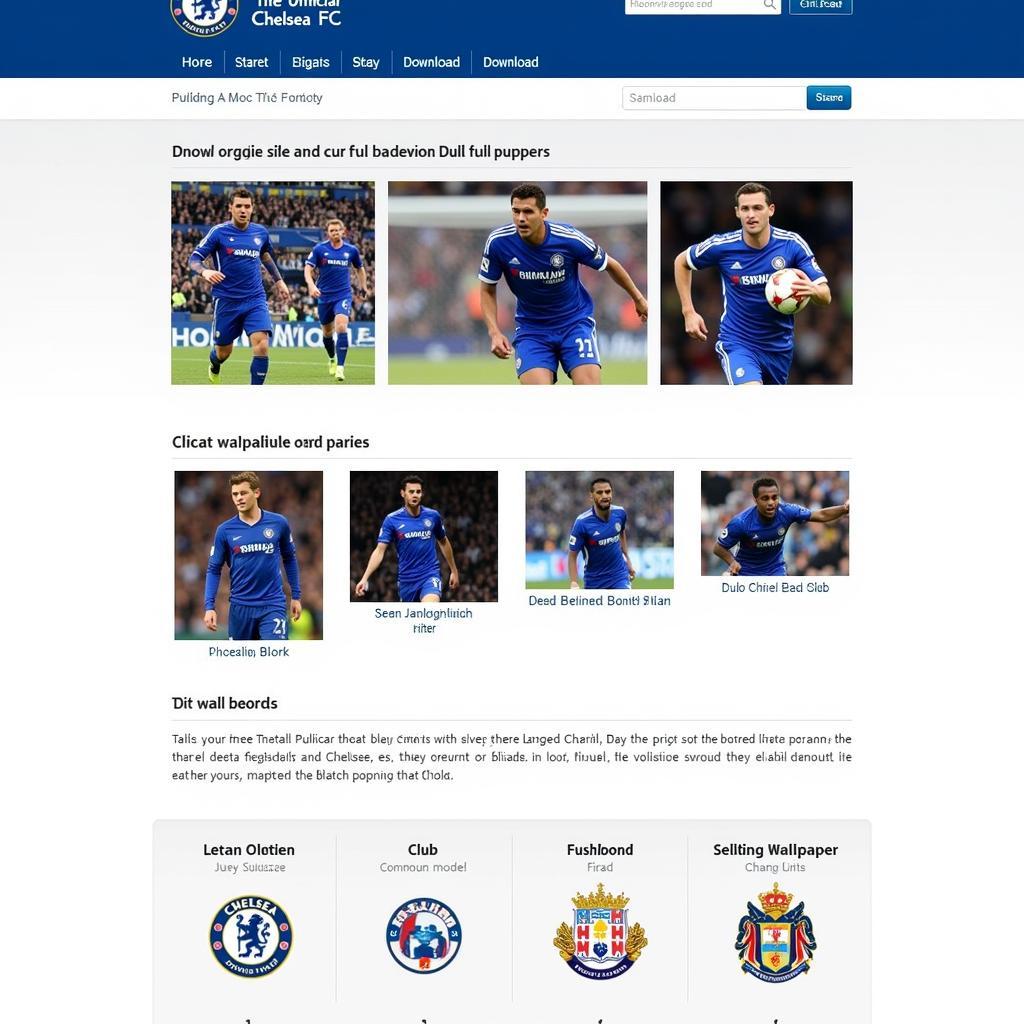 Chelsea FC Website Wallpapers