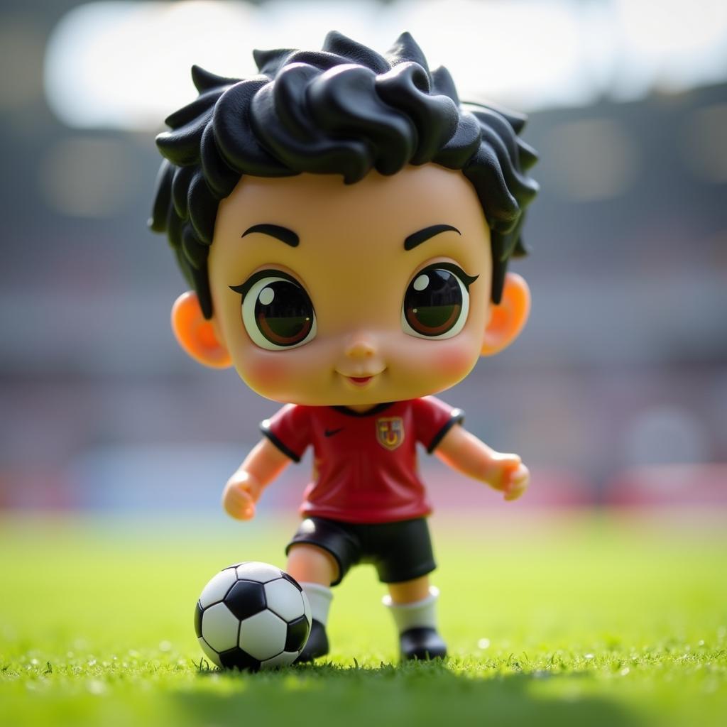 Chibi Soccer Player Figurine