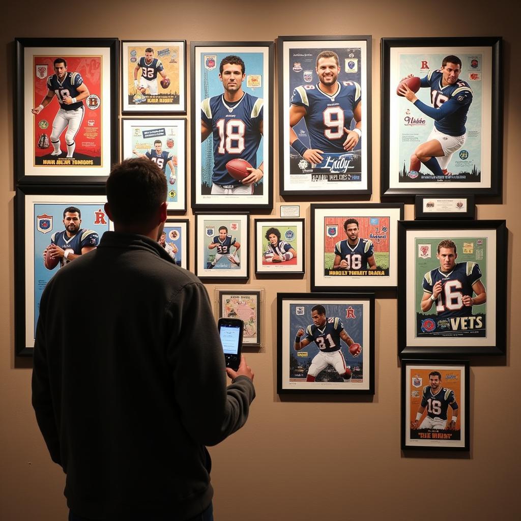 Finding the ideal football player print paper for your space