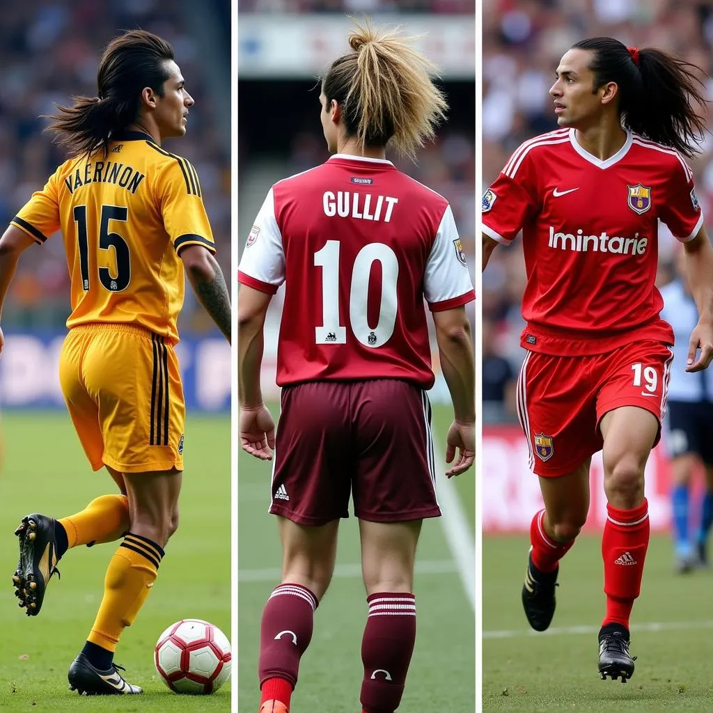 Legendary Footballers Sporting Ponytails