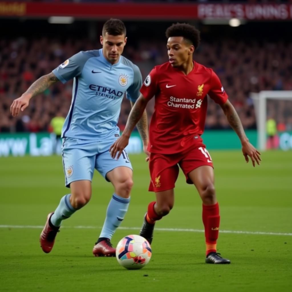 Coutinho dribbling past an opponent