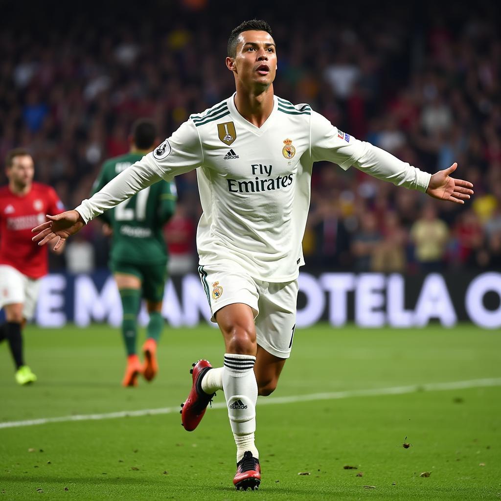 Cristiano Ronaldo Celebrating a Goal