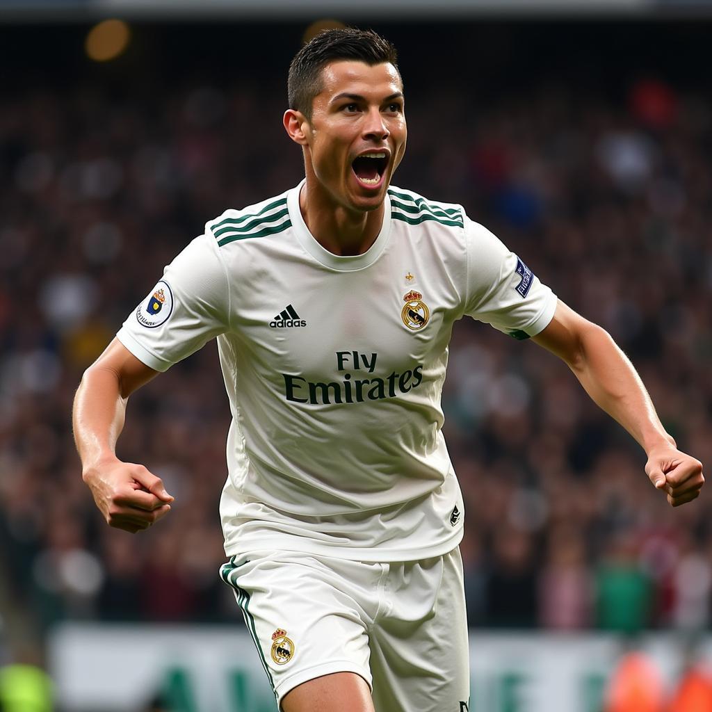 Cristiano Ronaldo Celebrating a Goal