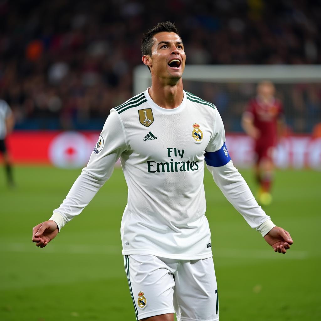 Cristiano Ronaldo in his Real Madrid jersey in 2016