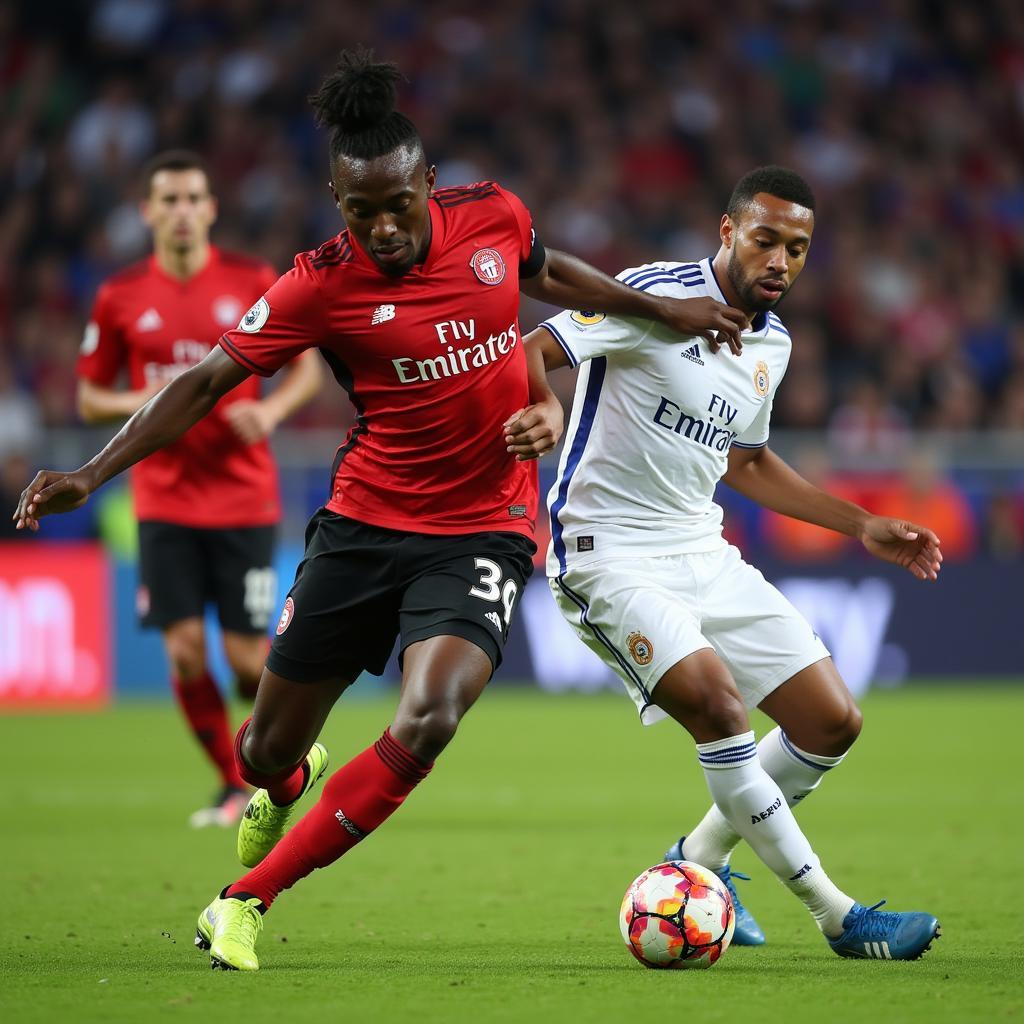 David Alaba makes a crucial tackle to stop an attack