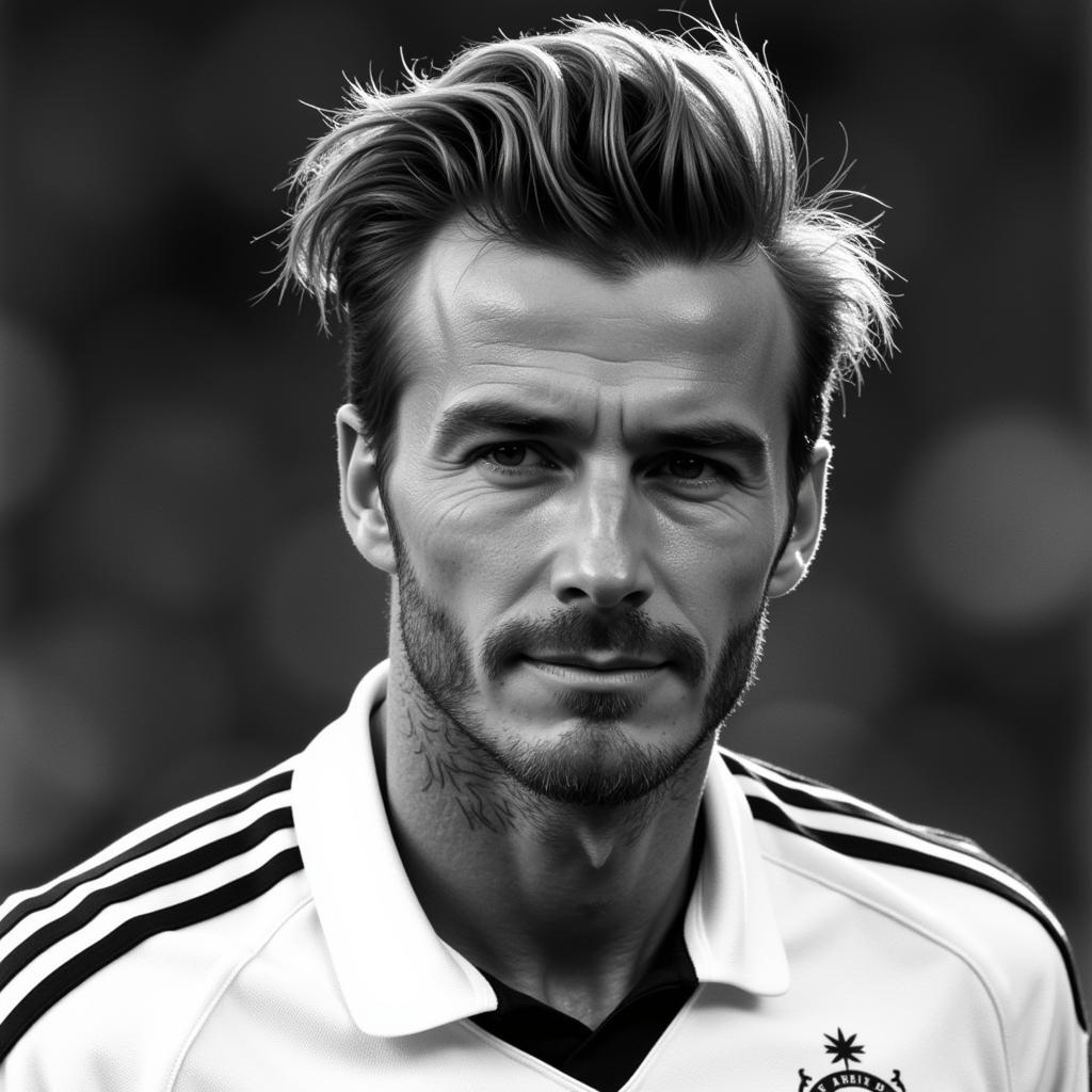 David Beckham in a Classic Pose