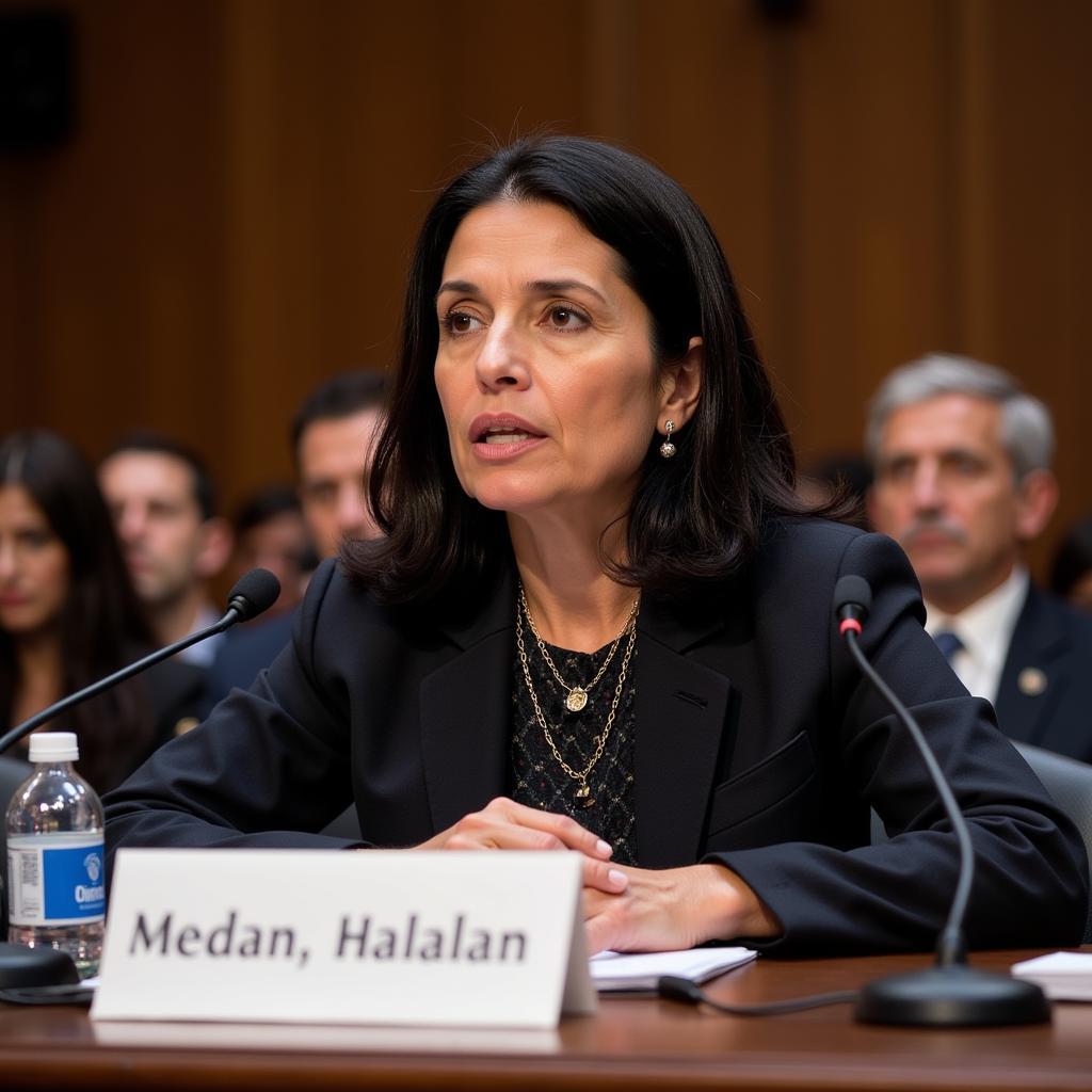 Deb Haaland Testifying at Congressional Hearing