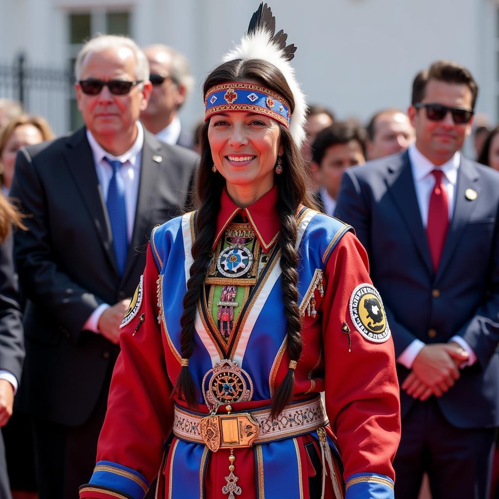 Deb Haaland at the Inauguration Ceremony