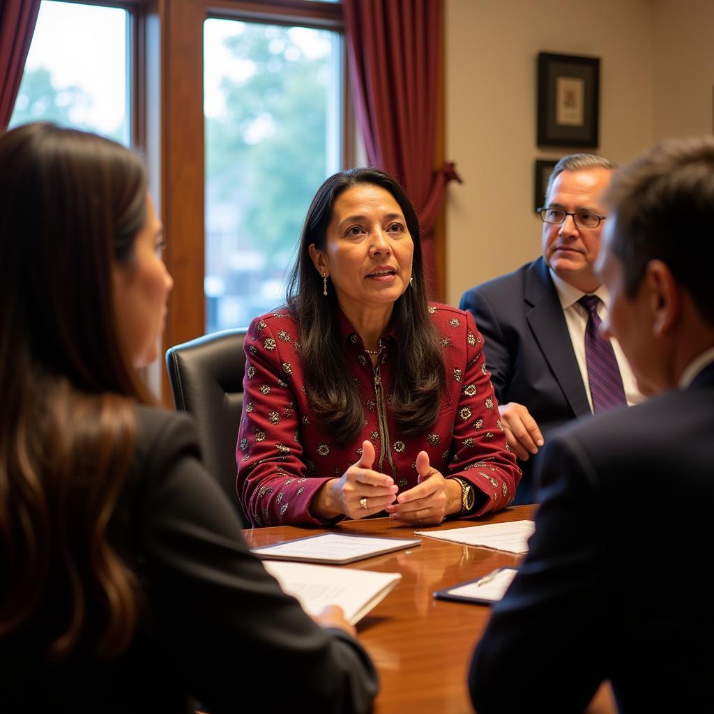 Deb Haaland Meeting with Tribal Leaders