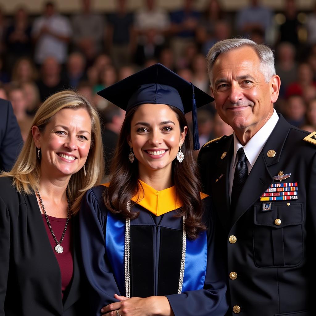 Deb Haaland's parents at her graduation ceremony