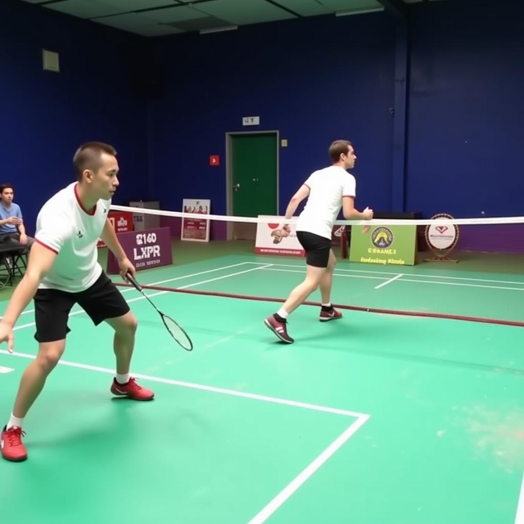 Front-and-Back Defensive Badminton Formation