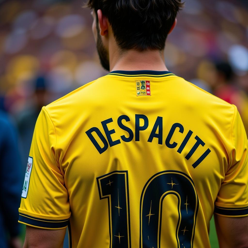 Football Jersey with Custom Name "Despacito"