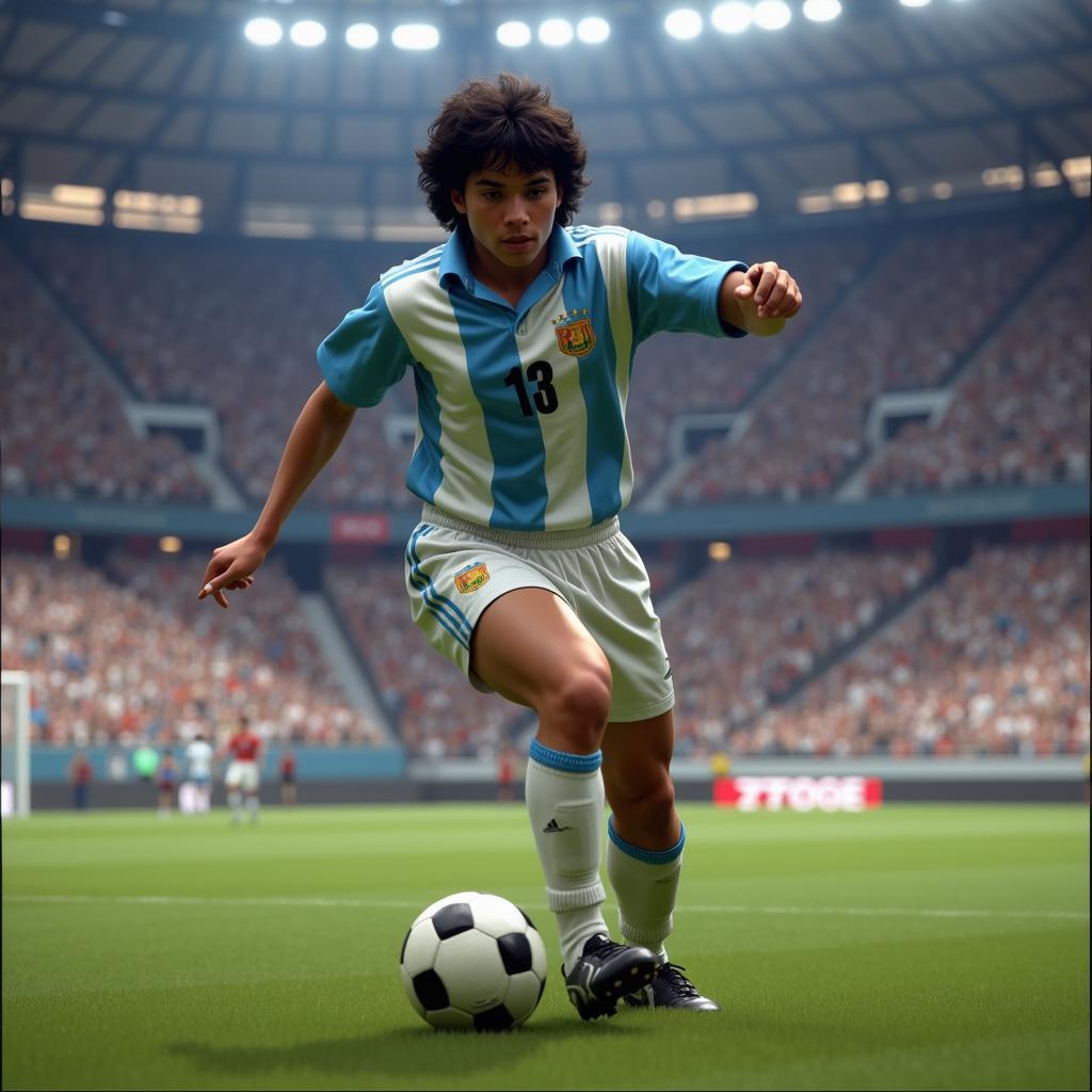 Diego Maradona in PES 10