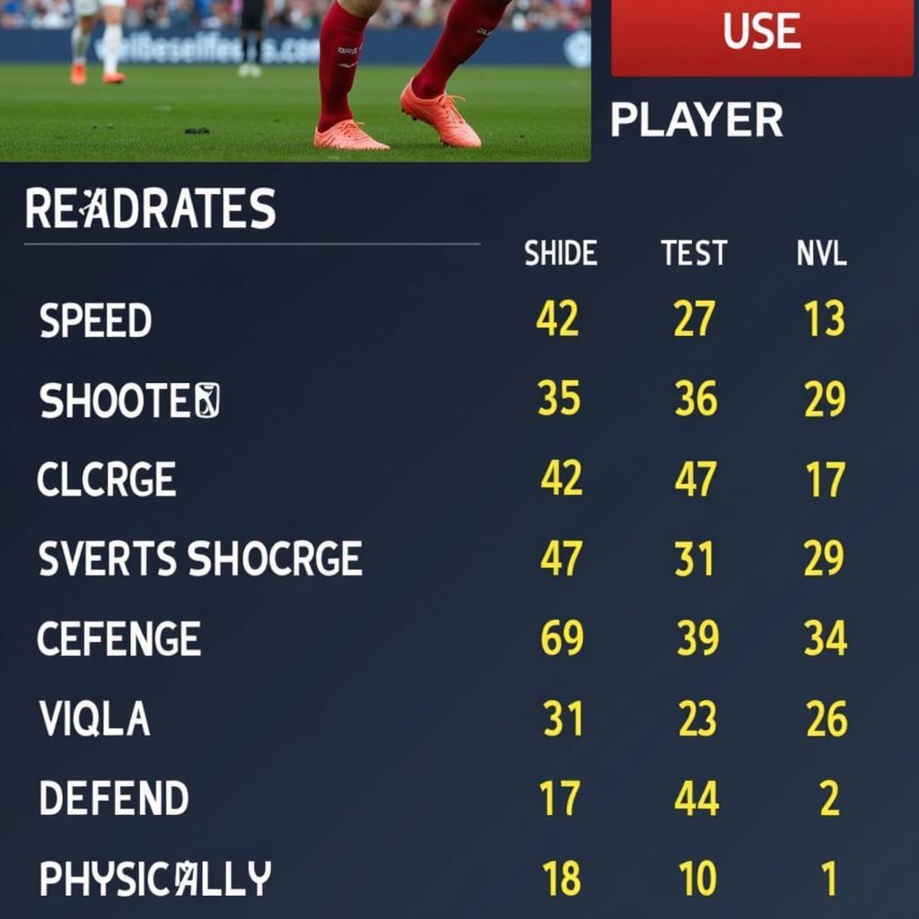 Evaluating Player Attributes in Dream League Soccer 2018