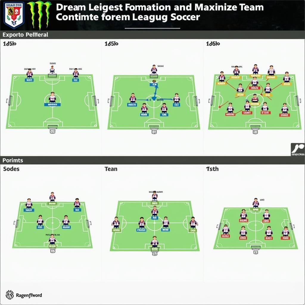 Dream League Soccer 2020 formations selection screen