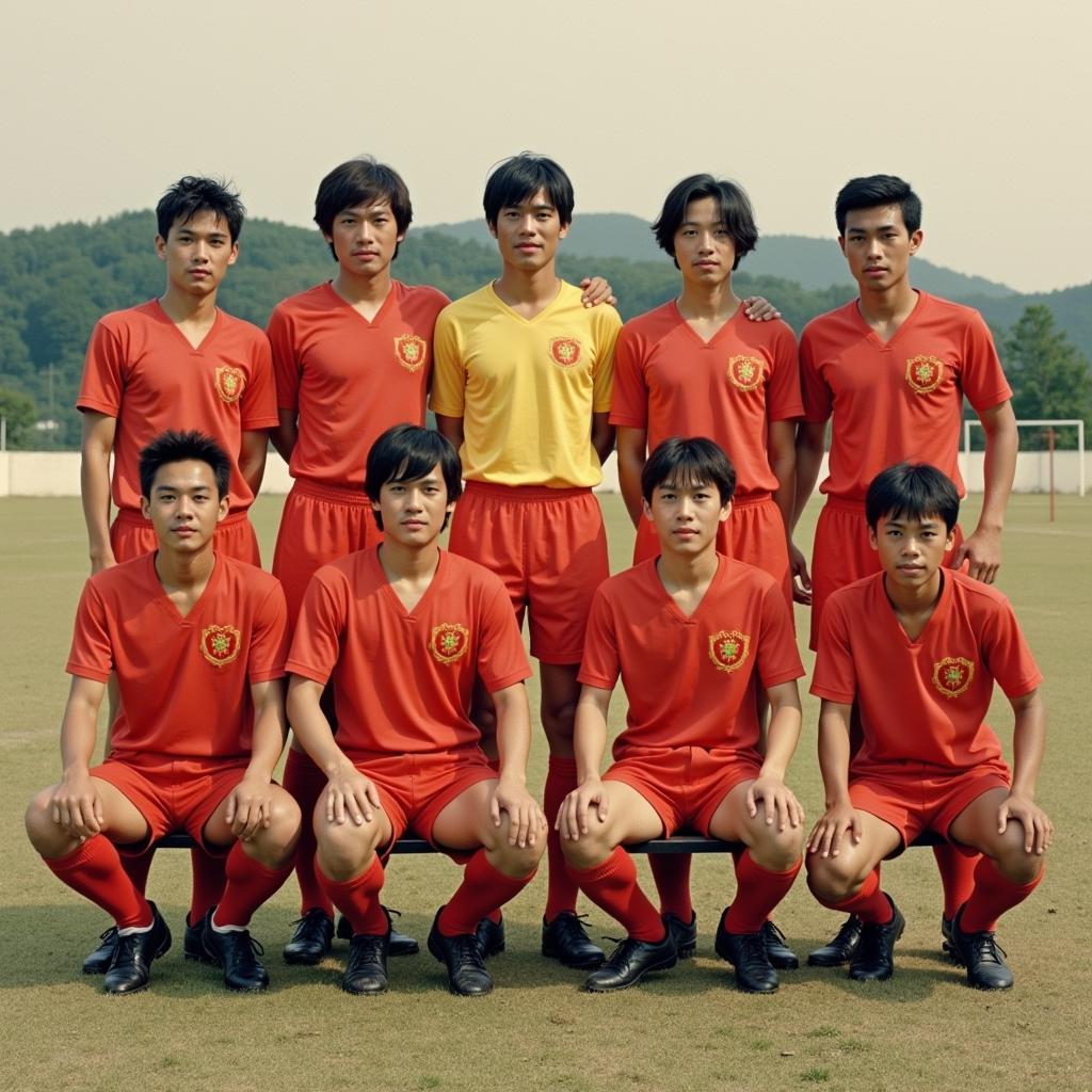 The Đồng Tâm Long An team posing for a photo