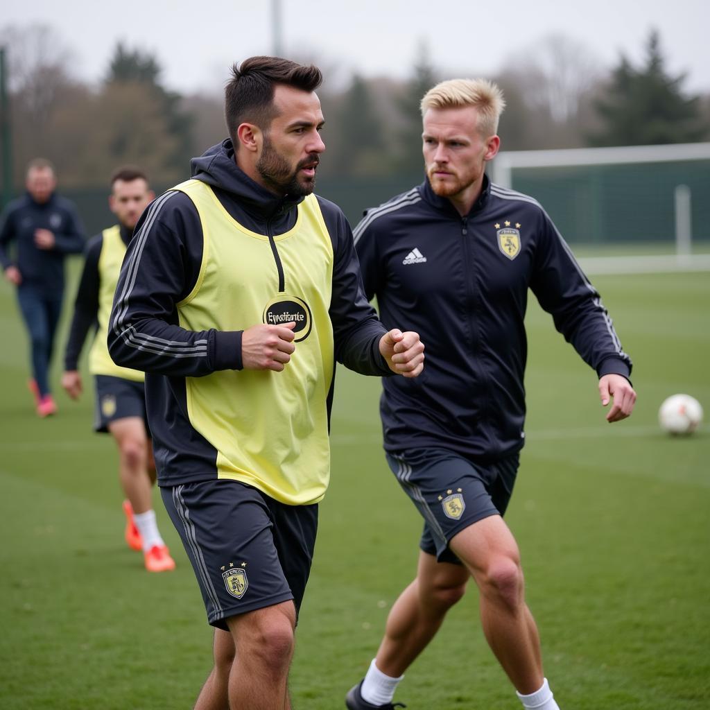  Đức Huy and Erling Haaland training together