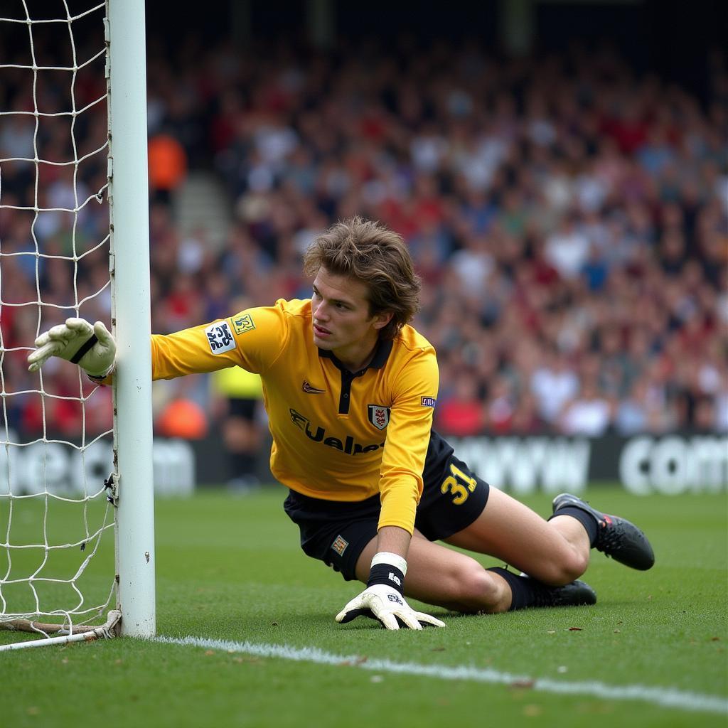 Edwin van der Sar in his Fulham days