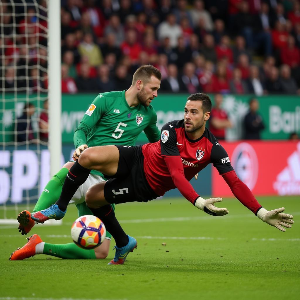 Kevin Trapp in action for Eintracht Frankfurt