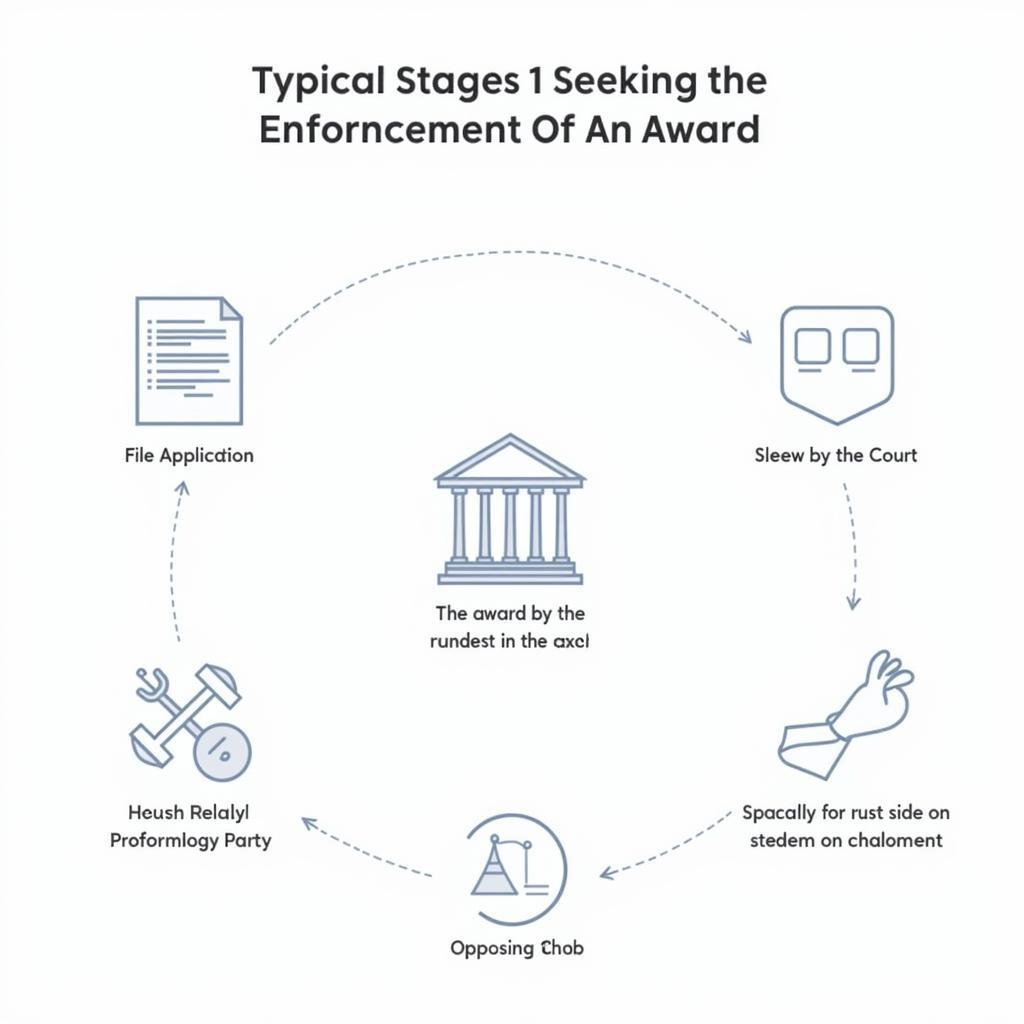 Flowchart illustrating the steps in the enforcement process