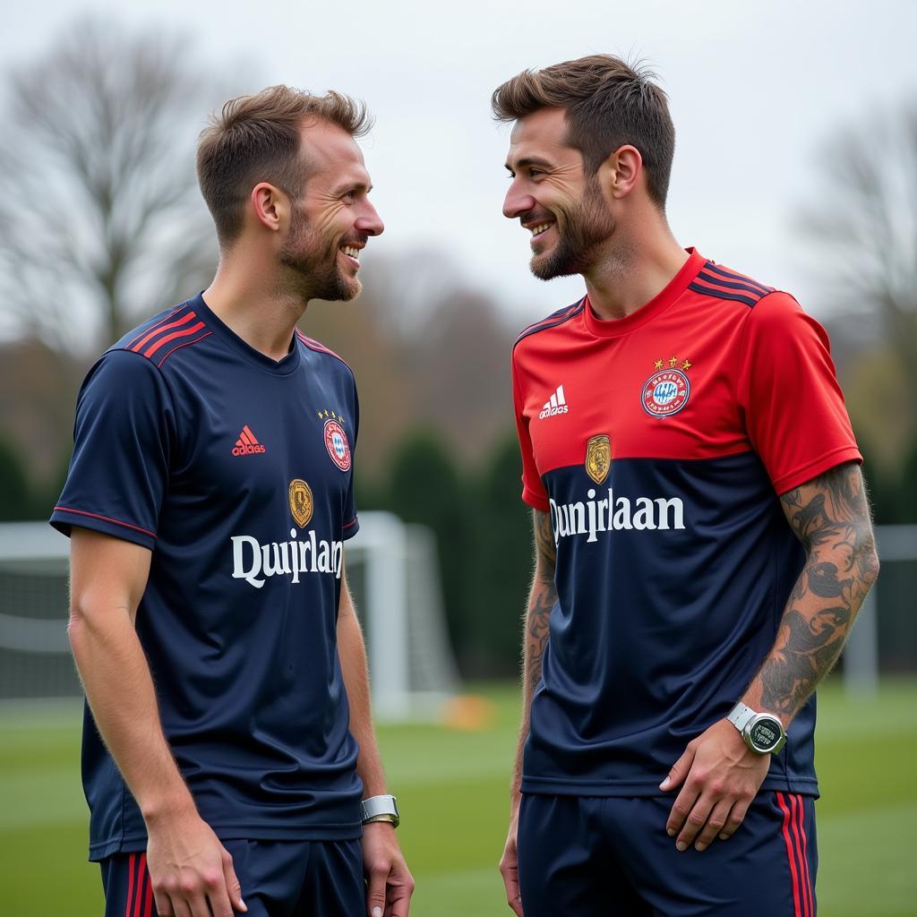 Erling and Alfie Haaland training together