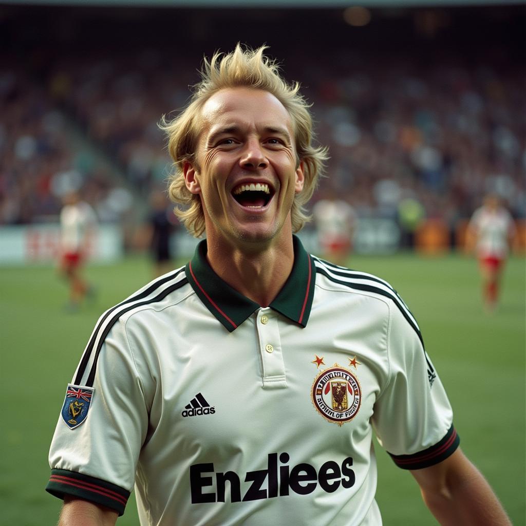 Erling Haaland celebrates a goal in his Adidas kit