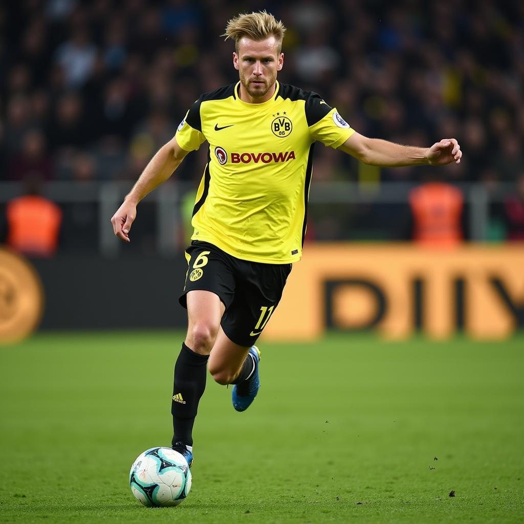 Erling Haaland in Action for Borussia Dortmund